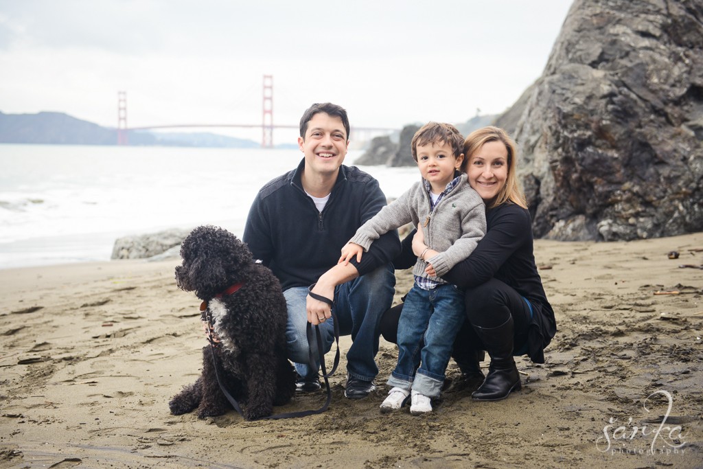 San Francisco pregnancy family session at China beach photographed by Sarka Photography