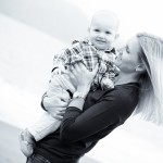 baby boy with mom parents photographed by Santa Barbara and San Francisco bay area baby photographer Sarka Photography