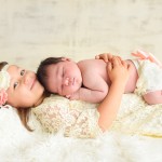 newborn baby with older sibling photographed by San Francisco Bay Area and Santa Barbara baby photographer Sarka Photography