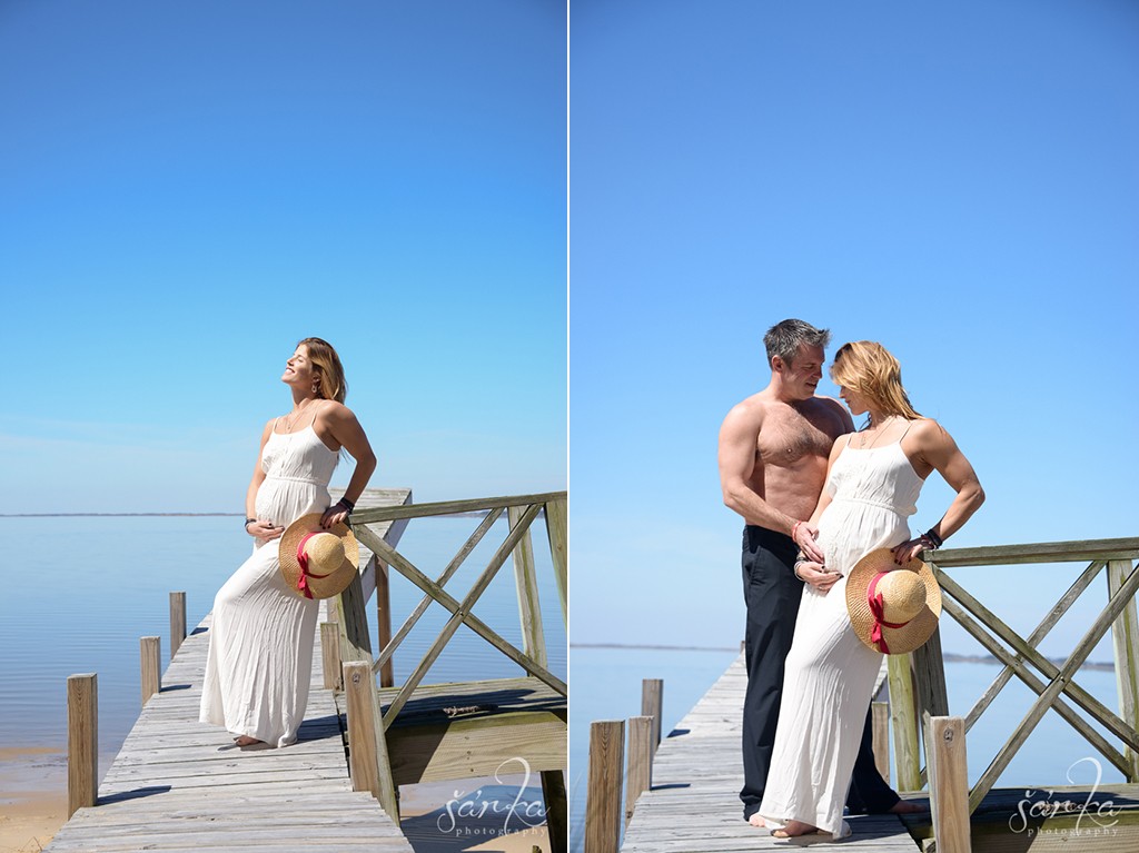 beach pregnancy photo session photographed by Santa Barbara based photographer Sarka Photography