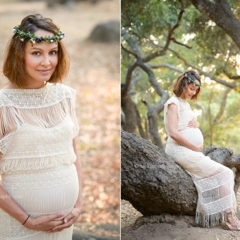 bohemian style maternity photo session by Santa Barbara pregnancy photographers Sarka Photography