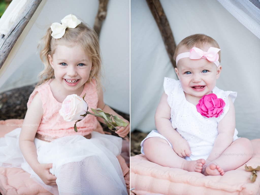 baby girl and her older sister photographed by children and family east bay and santa barbara montecito children photographer sarka