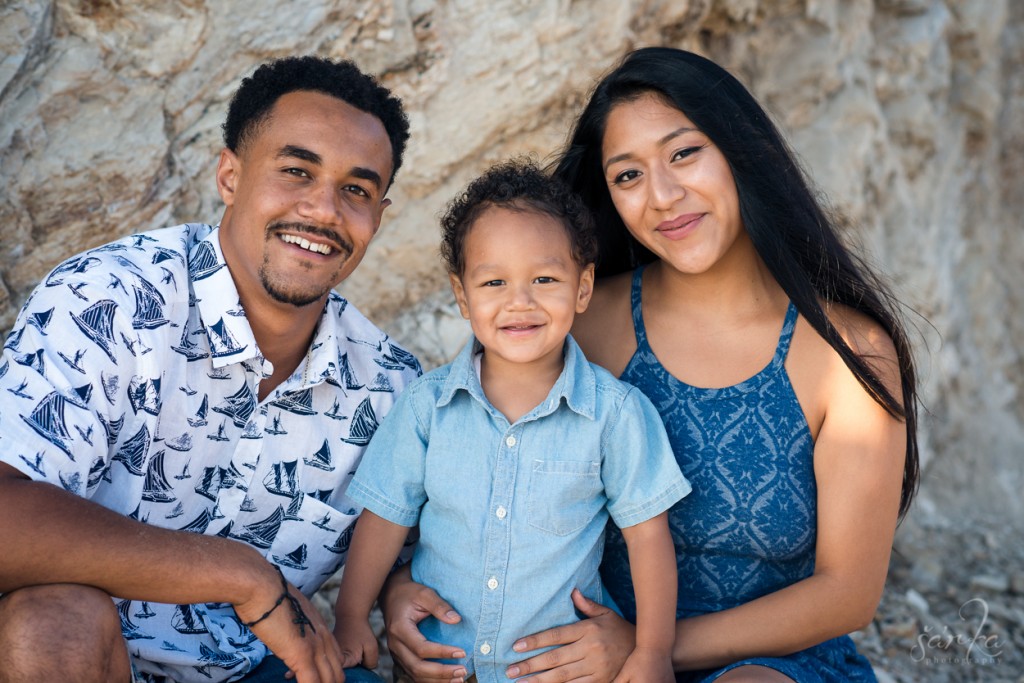 family portrait on the beach n Santa Barbara by Sarkaphotography