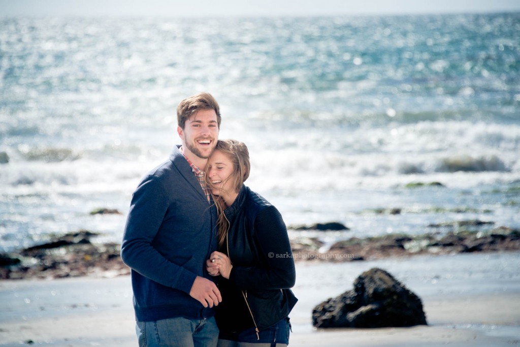 beach proposal and engagement photo session in Santa Barbara by sarkaphotography