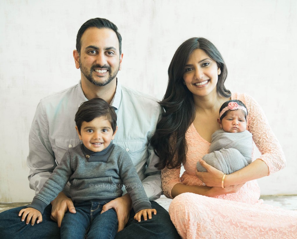 young family with their newborn and toddler portrait photographed by San Francisco Bay Area and Santa Barbara baby photographer sarkaphotography